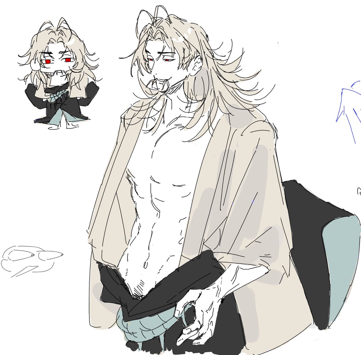 nitou_he's tweet photo. ワイのキャラたち（共同創作のメンズ） https://t.co/VeVZOA4m27