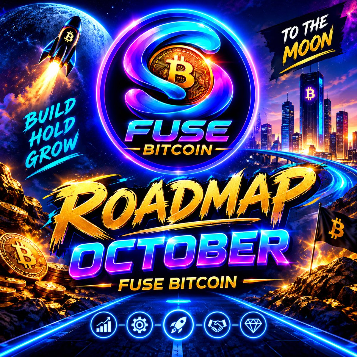 FUSEBTC's tweet photo. 🗺️ OCTOBER ROADMAP — FUSE BITCOIN 🟠₿

🚀 FUSE BITCOIN — FUSE THE SHIFT 🚀

In October, we will lay the first solid foundations of the project and strengthen our presence within the crypto ecosystem.

🔎 1. Increase visibility
First, we will list FUSE BITCOIN on as many websites and platforms as possible to increase our visibility, reach more people, and share our vision.

🌐 2. Create a website
We will develop a simple, modern, and accessible website that clearly presents the project, its values, and its long-term vision.

🏦 3. Share our vision
FUSE BITCOIN aims to serve as a long-term store of value, built around a simple approach: store, preserve, and build for the future.

🔐 4. Your digital vault
FUSE BITCOIN aims to become a true digital vault for those who wish to preserve their value over the long term. A vision founded on patience, trust, and strength.

🤝 5. Build a strong community
Our goal is to create a strong, active, and supportive community. Every member helps FUSE BITCOIN grow and moves the movement forward.

🔥 Join the movement. Together, let’s advance the vision.

#fuse #eth #ethereum #fusebitcoin #meme #cryptomarkets