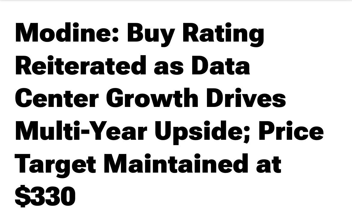 DiligentPlae's tweet photo. $MOD just had its $330 price target reiterated by D.A. Davidson

That’s nearly a 2x from here https://t.co/VuXon9bf9j