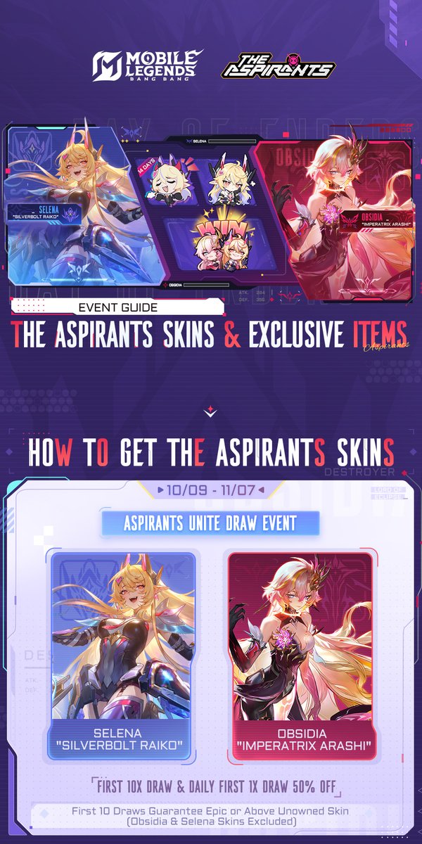New skins from The Aspirants series, Selena "Silve...