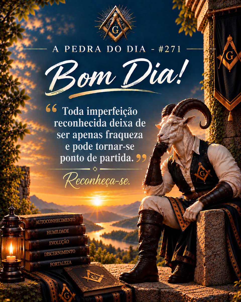 BodeExpiatorio2's tweet photo. A Pedra do dia - #271

Reconhecer nossas imperfeições é o primeiro passo para a verdadeira transformação. Cada fraqueza compreendida pode tornar-se uma oportunidade de crescimento e evolução.

Bom dia! Lapide-se com humildade e coragem. https://t.co/qQX39cyTfh