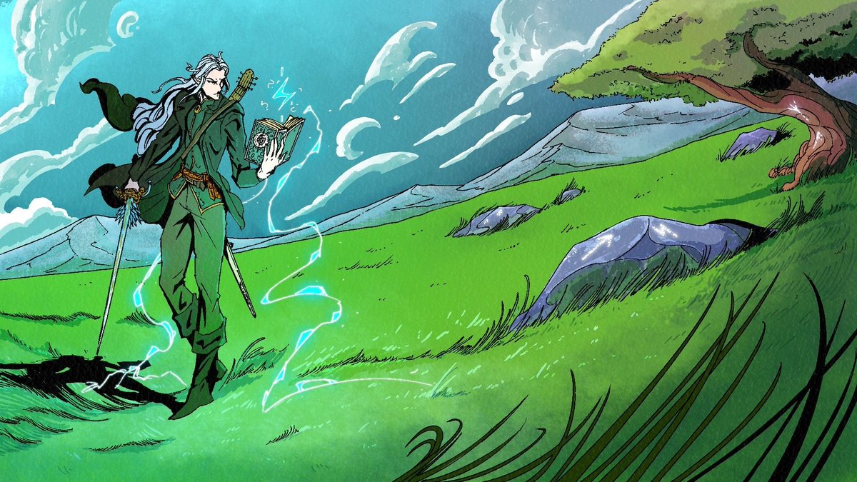nuneskarts's tweet photo. Rune-casting Elf for D&amp;D
#commission #digitalart #digitalwork #characterart #characterdesign #sceneart https://t.co/HMsvZPSksO