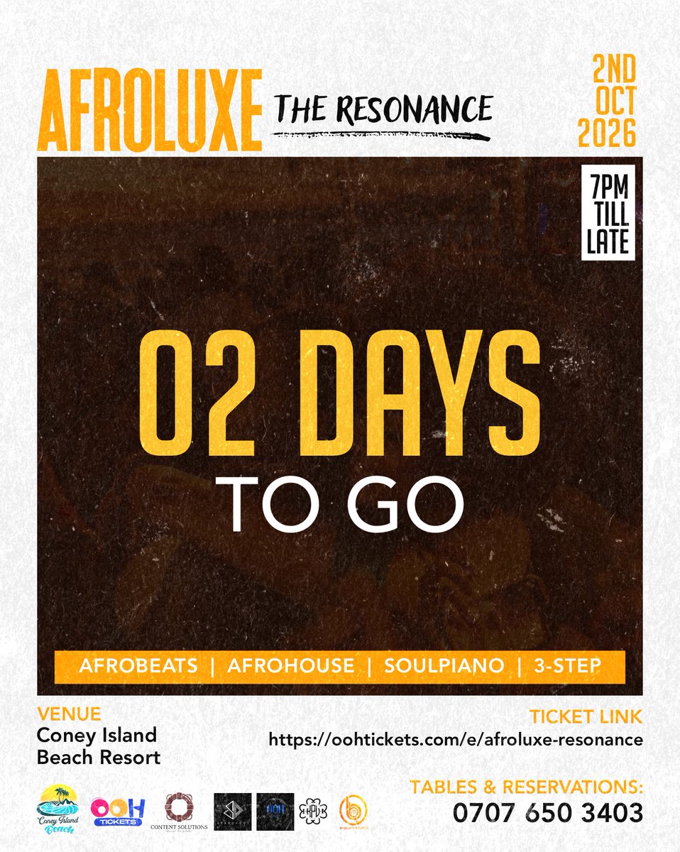 ooh_lifestyle's tweet photo. Tag the squad youโre stepping onto the shore with this Friday!
AFROLUXE: The Resonance is bringing the ultimate frequency to Coney Island Beach. ๐๏ธ
#afroluxe #eventsinlagos #thingstodoinlagos #beachpartyinlagos #explore https://t.co/tfDWr9Ms8K