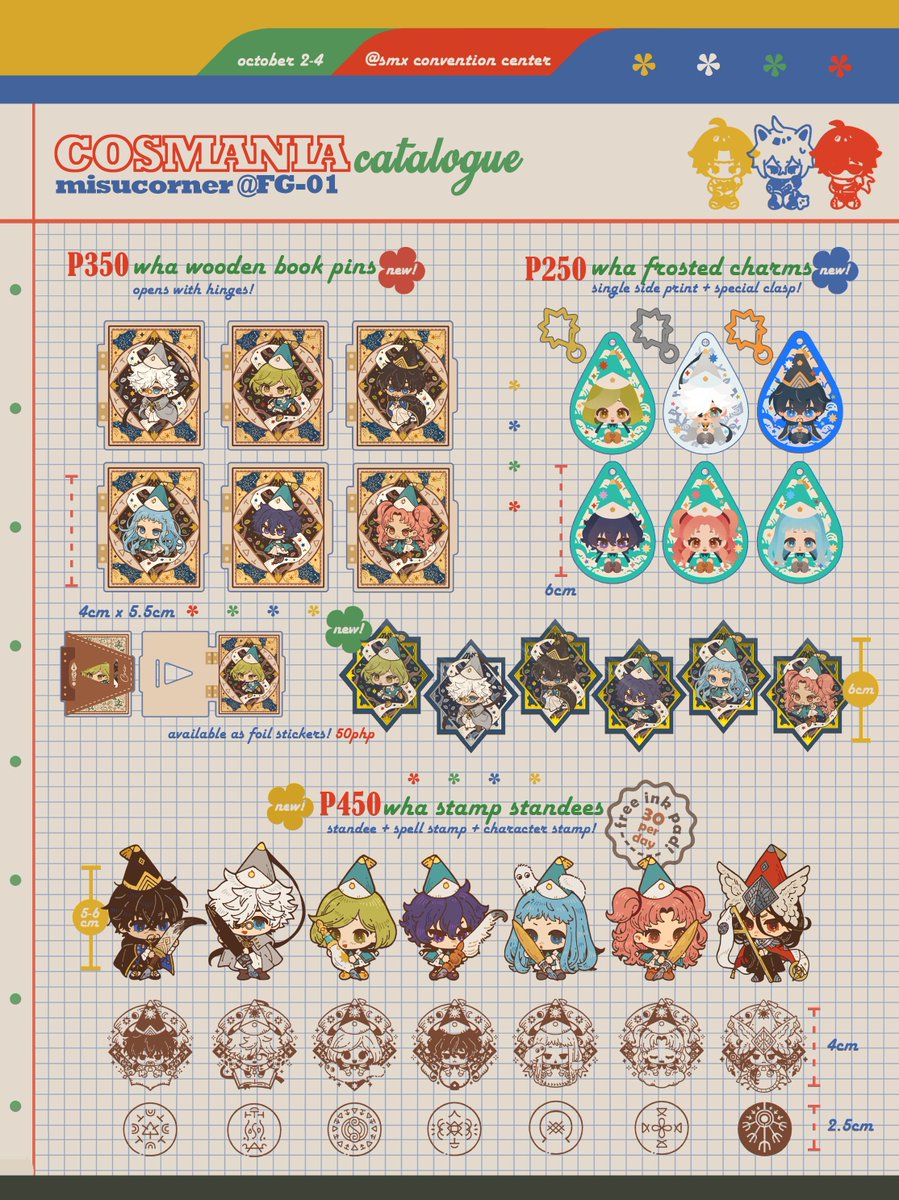 misu_025's tweet photo. [🔃💛much appreciated!]
🌱
here's my final catalogue for #cosmania2026 🎉 didn't realize i'm bringing so much til i edited this 💦 i'll accept POs via dms until tomorrow morning! otherwise do lmk which ones you're eyeing!🙏 see you guys! 💖
🌱
1/2
#CosplayMania2026 https://t.co/XvMLO0SsSt