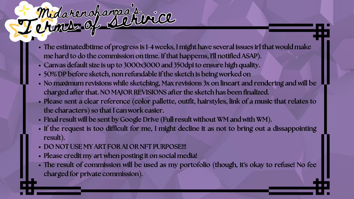 midarenohanaa's tweet photo. (♡ + ↻ are very appreciated!)

Hello! My omakase music player is open for October slot! 

Normal Style: (1/4)
Chibi Style: (0/3)

More comms: 
https://t.co/aJRp6KV2UH
VGEN: https://t.co/eG5h57W4jS 

#midarerucommission
#commissionsopen #artidn #ArtCommission #ArtistsofSEA_cms https://t.co/eCRxgbfLoP