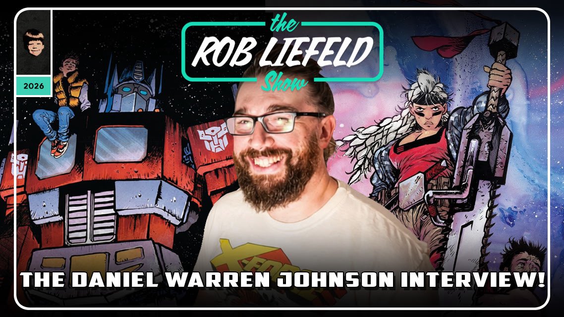 robertliefeld's tweet photo. NEW Robservations! The Daniel Warren Johnson interview!  Daniel Warren Johnson joins the show to talk Chainkata and Transformers and Absolute Batman with Rob! Take a peak behind the current as the most influential creator in comics shares his secrets! https://t.co/H80NyJkdzf https://t.co/YiqfdMzD3B