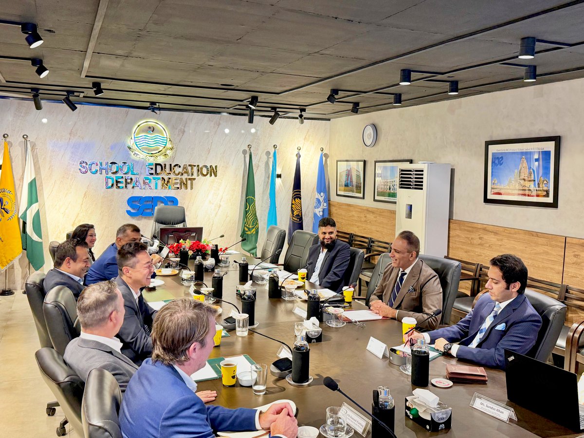 TechValleyPak's tweet photo. Tech Valley hosted a meeting with Google, Allied, SEDP, PECTAA, PEF & NRTC to discuss the future of digital education in Punjab.
The discussion focused on strengthening technology-enabled learning and supporting educators.
#Techvalley #Goolge #Allied https://t.co/PgQpLoaTWd