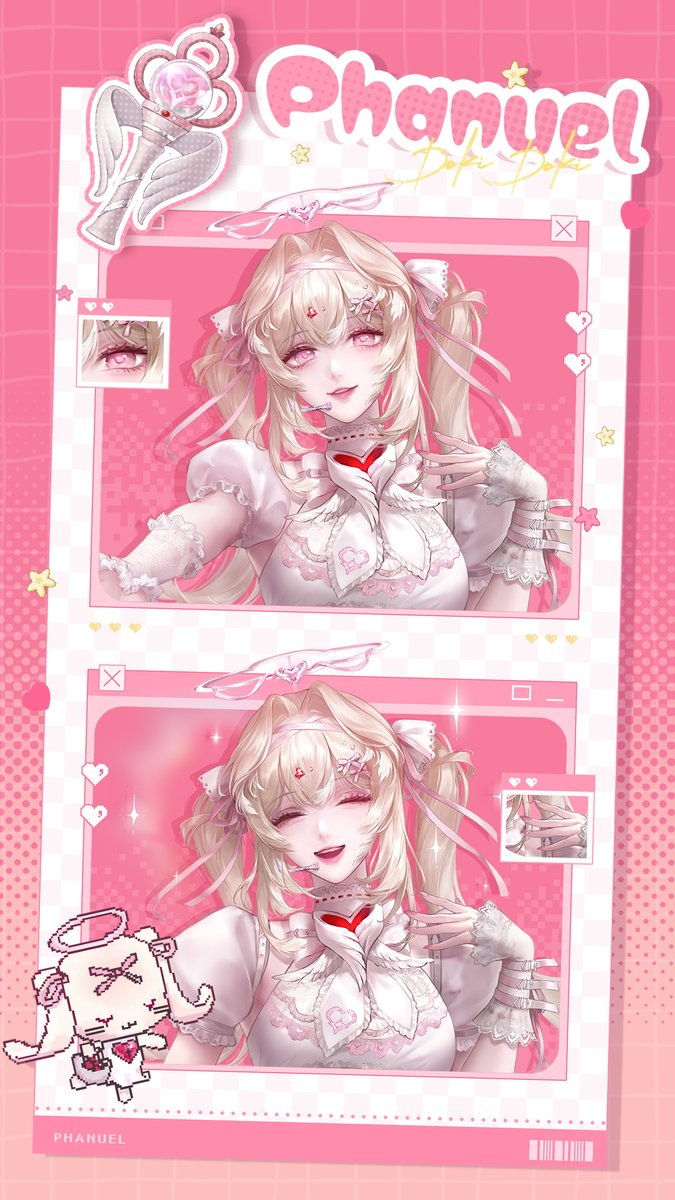 PTNPhanuel_EN's tweet photo. ■ Ding-dong! Your angel idol has arrived~ ✨

Hi everyone~ I'm Phanuel, your angel idol who brings love and happiness to all! Since it's our first time meeting, I took some super cute Eastside-style photo booth pics just for you~ Hope you love them! ❤

#PTNPhanuel https://t.co/GeRHa7WzhN