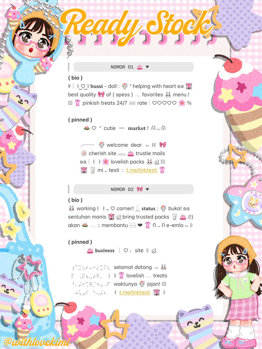 withlovekimi's tweet photo. ⠀
⠀⠀♥︎  ︴꒰⠀help retweet? arigatOu!⠀꒱
⠀⠀╭──⠀#zonauang  ୨୧

⠀⠀Moshi⠀__⠀mOsh?!⠀ready stock⠀🧃
⠀⠀🌀 ☀️  wording  pinned  dan  bio  🍔
⠀⠀siap⠀dibeli! 🌈 𓈈⠀sekarang!  :¨ ·.· ¨:
⠀⠀ⓘ  ☆   harga:⠀IDR  9.000⠀coins⠀🚘

⠀⠀꒰⠀꒱⠀⑅⠀grab yours !  🍟
⠀ https://t.co/rmN9PYdExY