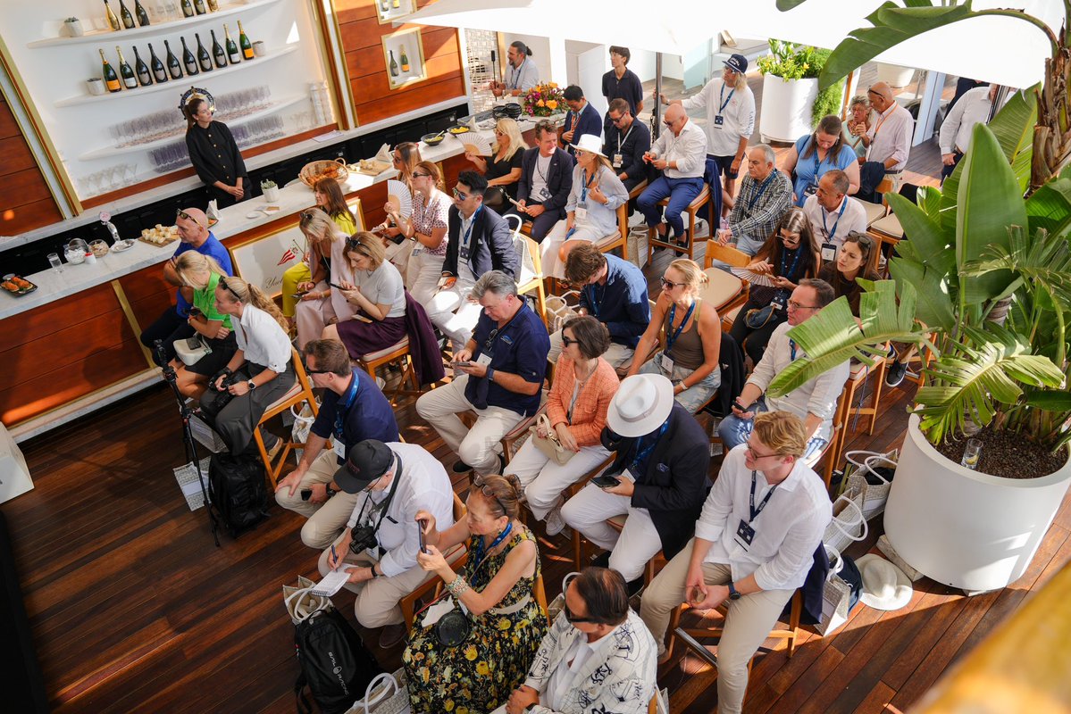_worldofyachts's tweet photo. Majesty yachts doubled down on this market shift at its @mys_monaco press conference. The press breakfast brought together Mohammed Hussein Alshaali, Chairman of @gulfcraft Erwin Bamps, CEO and Cristiano Gatto.
#yacht #megayacht #luxury #myDubai #UAE #theworldofyachts https://t.co/EksrtHgBYA