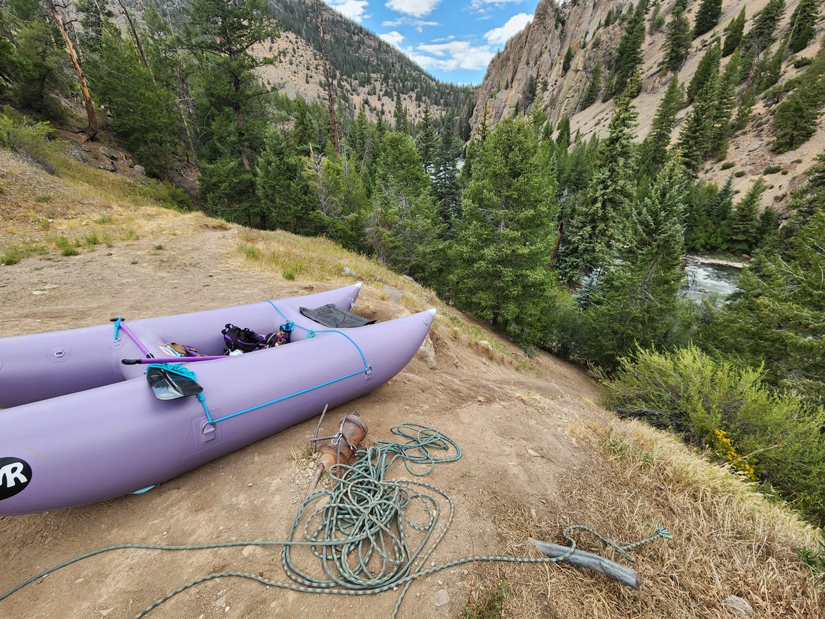 Ashes_Wolf's tweet photo. The start of my summer R1 adventures. Solo in my boat for the first time on a class 3 river, a big step up from moving faltwater! Chill photos because my hands were busy in the more exciting parts. https://t.co/NpMpjxwPok