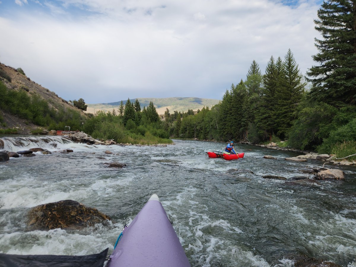 Ashes_Wolf's tweet photo. The start of my summer R1 adventures. Solo in my boat for the first time on a class 3 river, a big step up from moving faltwater! Chill photos because my hands were busy in the more exciting parts. https://t.co/NpMpjxwPok