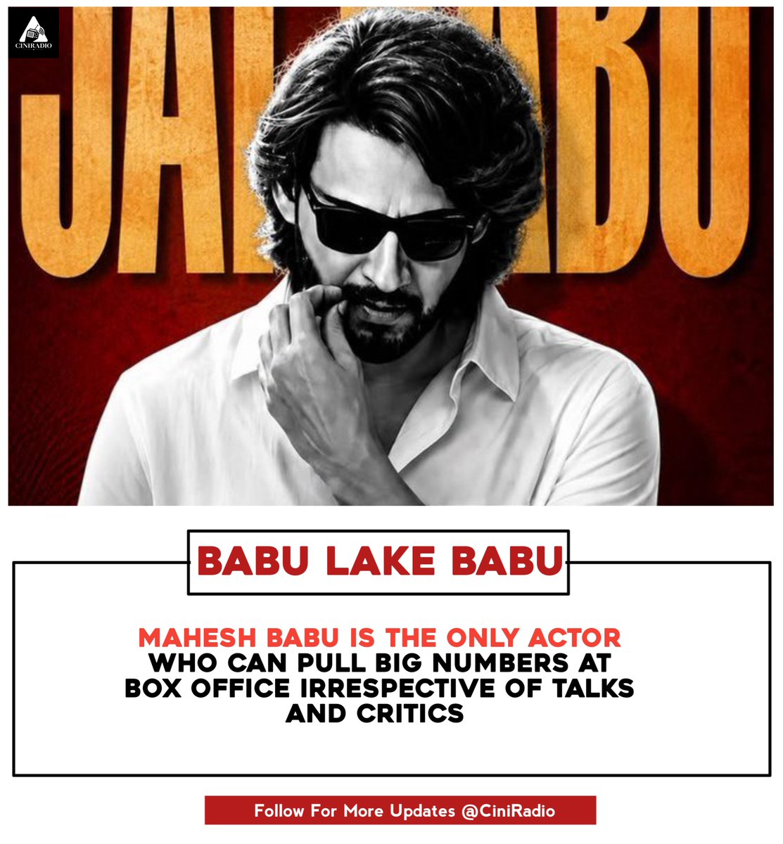 CiniRadio's tweet photo. #MaheshBabu - 🏆 https://t.co/AcDl4IzZZL