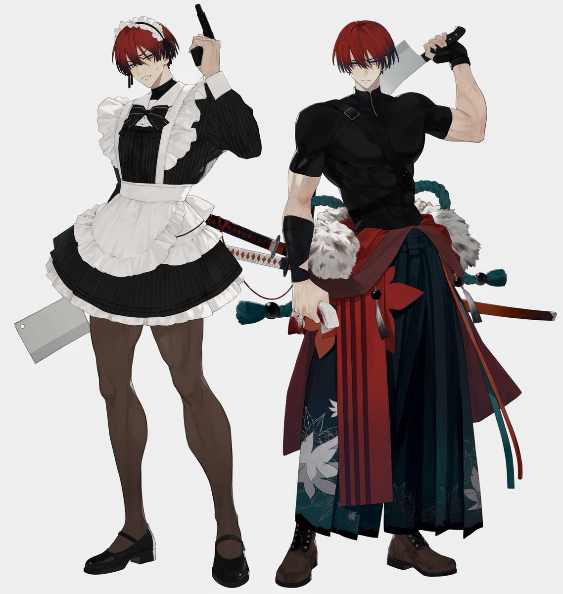 _kuroeku's tweet photo. 明日から四季送り継続のくじ引きでミニスカメイド服を引いた秋です https://t.co/CxQFN3MDkA