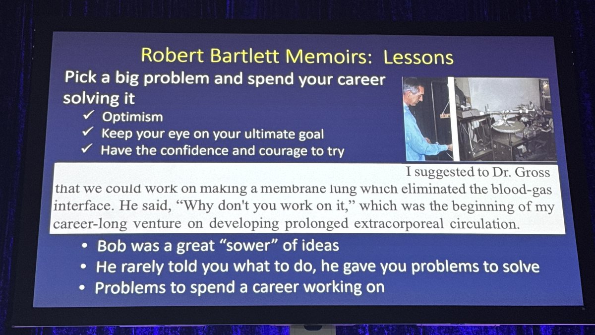 ELSOOrg's tweet photo. Yesterday we celebrated Dr Bartlett in Nashville at #ELSO2026! Medicine is responsibility, Surgery is responsibility, Taking care of patients is responsibility. Medicine has moved from patient centric to provider centric. Todays’ generation need to figure out how to correct this! https://t.co/LRKComtQtZ