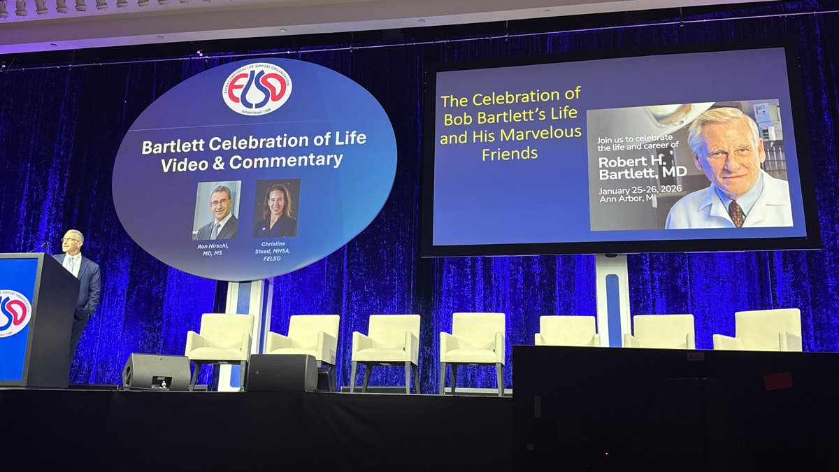 ELSOOrg's tweet photo. Yesterday we celebrated Dr Bartlett in Nashville at #ELSO2026! Medicine is responsibility, Surgery is responsibility, Taking care of patients is responsibility. Medicine has moved from patient centric to provider centric. Todays’ generation need to figure out how to correct this! https://t.co/LRKComtQtZ