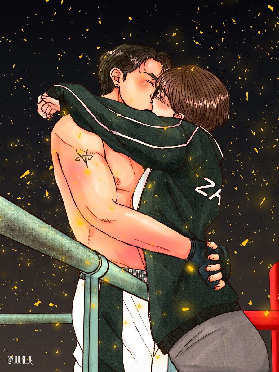 yuuuri_JG's tweet photo. The Champ and his boyfriend after the match 😘

Let’s go #RoundOneSeries 

#JossGawin #จอสกวิน https://t.co/hOW9KD3wyM
