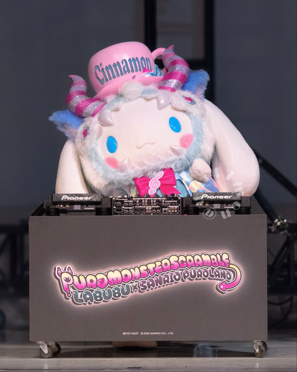 uni47mon's tweet photo. PUROMONSTERSCRAMBLE DJ TIME！￼💘
#ピューロランド
#シナモロール https://t.co/DfyMhptrT5