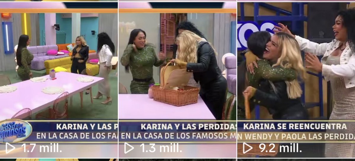 karivalaktorr's tweet photo. 🚨DATOS DE ALTO IMPACTO🔥

—El video MÁS VIRAL de la casa de los famosos es el de Karina con la visita de Las Perdidas con más de 9.2 MILLONES de visualizaciones✨

— También ya cuenta con 2 MILLONES DE LIKES💋

#LaCasaDeLosFamososMx
#TeamKarinaTorres https://t.co/idmU1LKBAC