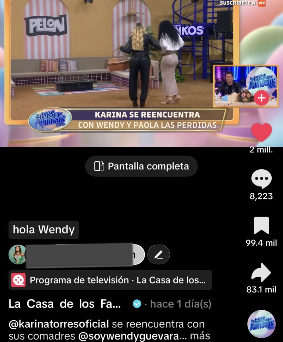 karivalaktorr's tweet photo. 🚨DATOS DE ALTO IMPACTO🔥

—El video MÁS VIRAL de la casa de los famosos es el de Karina con la visita de Las Perdidas con más de 9.2 MILLONES de visualizaciones✨

— También ya cuenta con 2 MILLONES DE LIKES💋

#LaCasaDeLosFamososMx
#TeamKarinaTorres https://t.co/idmU1LKBAC