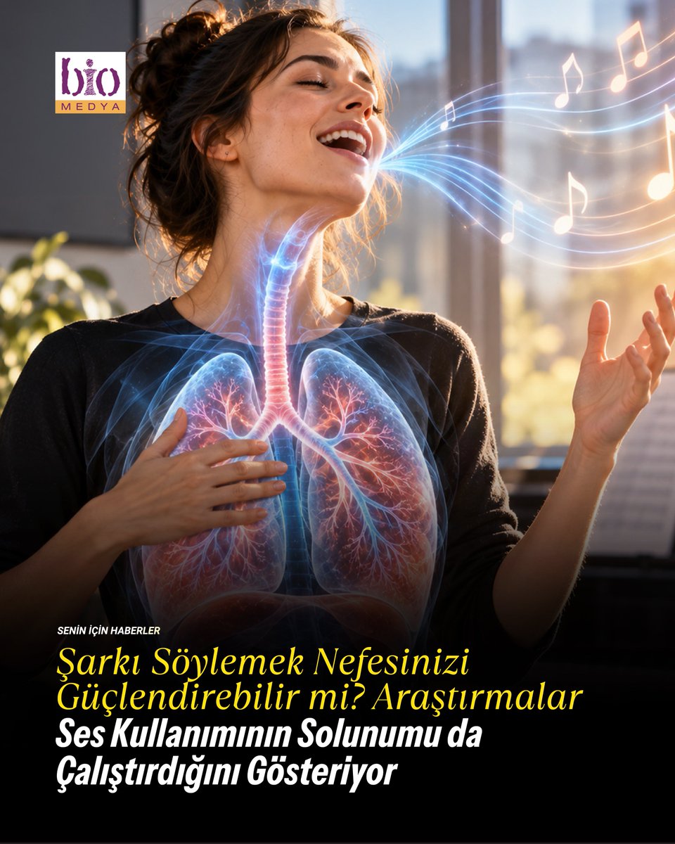 BioMedya's tweet photo. Şarkı söylerken yalnızca ses telleriniz çalışmıyor.
Kaynak: https://t.co/vTYranrRdu
#ŞarkıSöylemek #AkciğerSağlığı #Nefes #Solunum https://t.co/19LezAjA7I