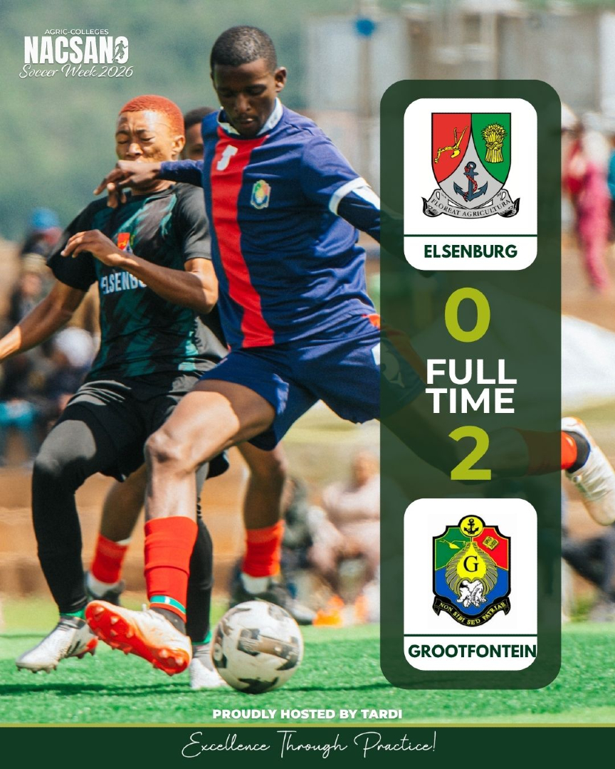 TARDI540202's tweet photo. FULL TIME β½
ELSENBURG 0 - 2 GROOTFONTEIN
Grootfontein doubles down and secures a clean sheet victory! A clinical performance to wrap up all 3 points in Match 3 π―β‘
#NACSANO2026 #SoccerWeek #ElsenburgFC #GrootfonteinFC #APAC #FullTime #Day5 https://t.co/ZPQLsNrS8S