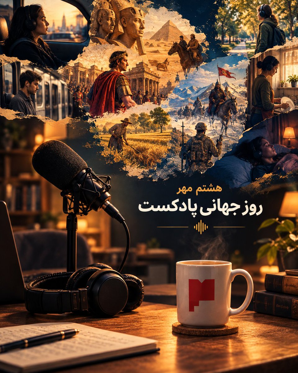 ParagraphCast's tweet photo. روز پادکست فقط روز پادکسترها نیست؛ روز همهٔ کساییه که یه بار یه اپیزود رو برای دوستشون فرستادن و نوشتن «اینو گوش بده». پادکست فارسی با همین پیام‌ها بزرگ شد.

روز همه‌مون مبارک. https://t.co/VtjzmtLWeN