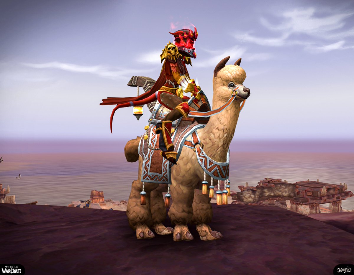 MsYaniG's tweet photo. ICYDK ~ Dunegorger Kraulok in Vol'dun is here for the week so if you don't have Mollie the alpaca mount yet, this is your chance! ☺️

#Warcraft #worldofwarcraft #MMO #gaming https://t.co/HjToJx7q5Z