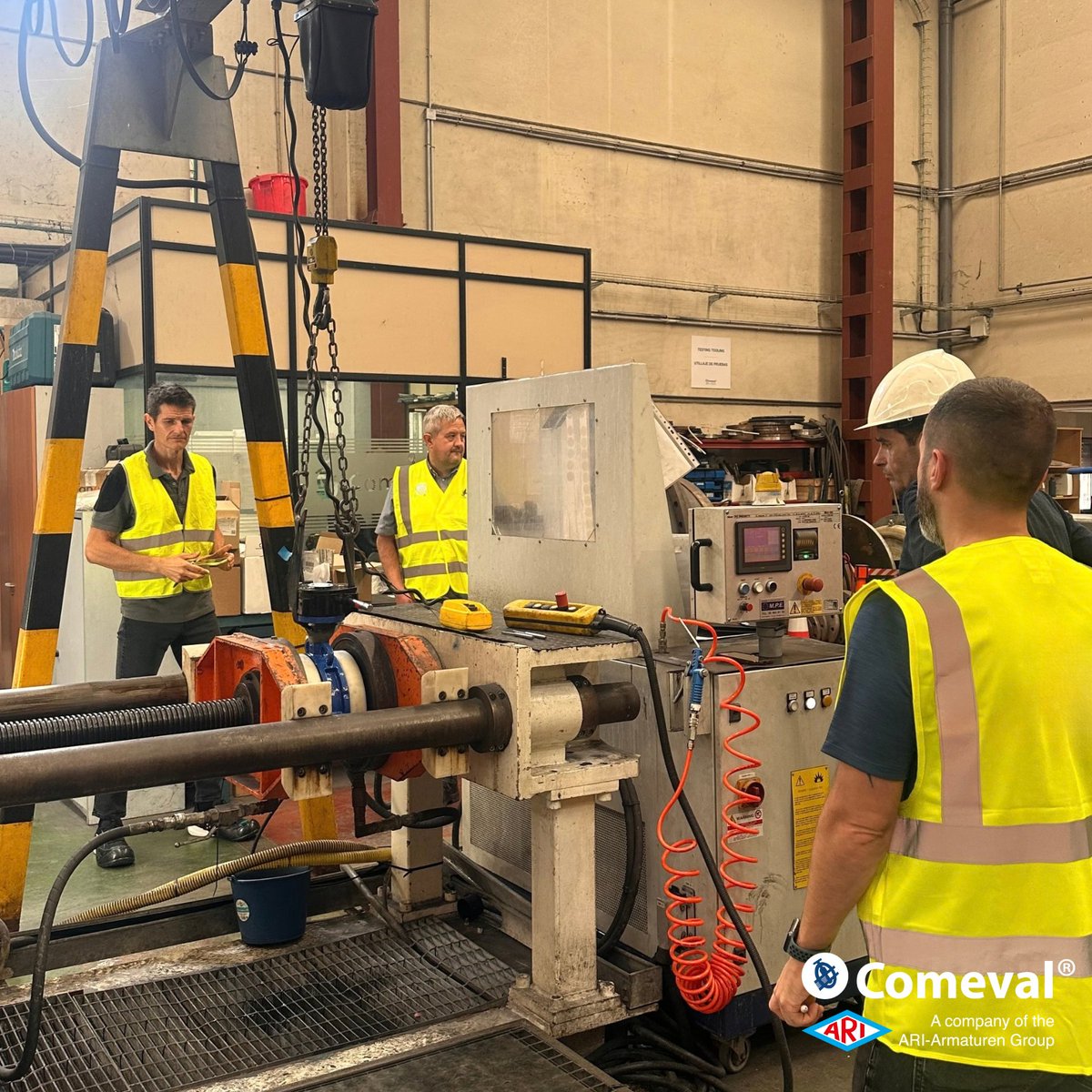 COMEVAL's tweet photo. 𝐂𝐞𝐫𝐭𝐢𝐟𝐢𝐞𝐝 𝐪𝐮𝐚𝐥𝐢𝐭𝐲 𝐚𝐭 𝐨𝐮𝐫 𝐟𝐚𝐜𝐢𝐥𝐢𝐭𝐢𝐞𝐬 🏭
Learn more about our solutions at: 👉 https://t.co/Z9h20TTFMA
#ComevalValveSystems #FactoryAcceptanceTest #FAT #Engineering #IndustrialValves #GuaranteedQuality #IndustrialProjects https://t.co/vWLxefcL1s