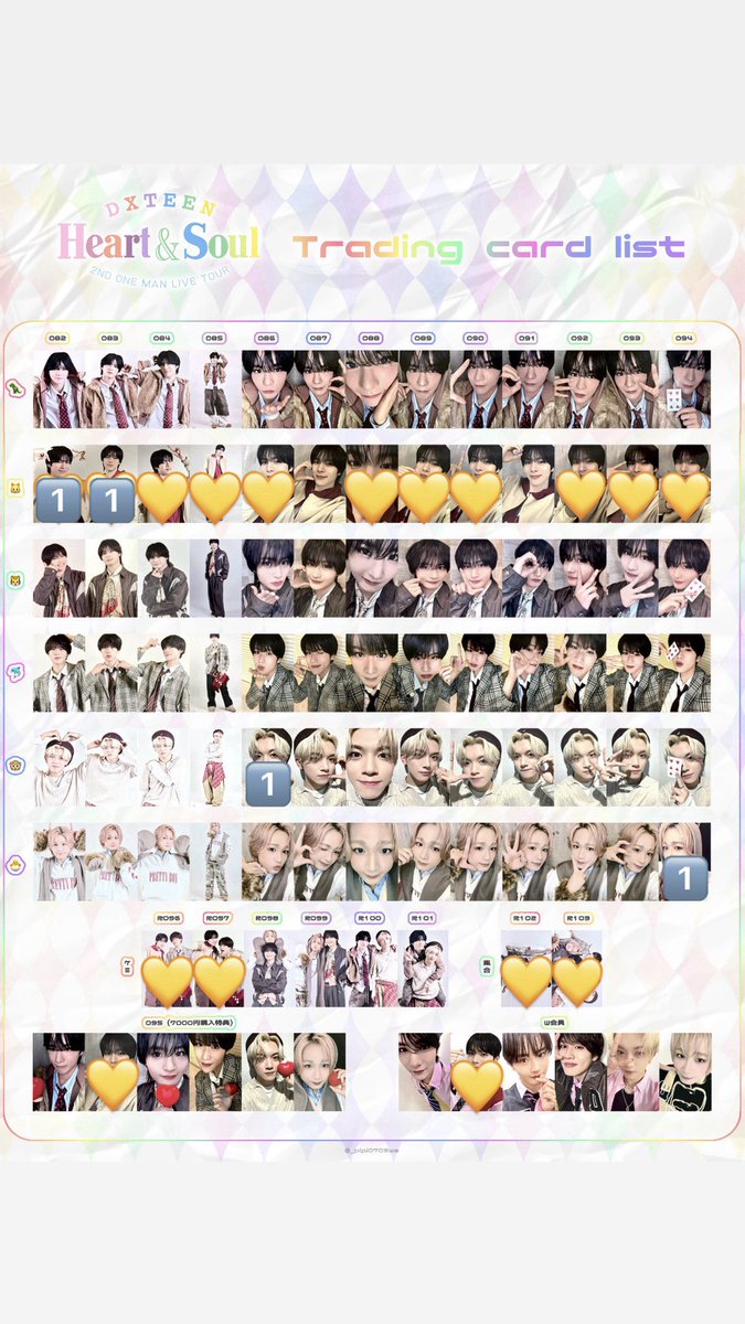 l233O_'s tweet photo. DXTEEN 2ND ONE MAN LIVE TOUR Heart &amp; Soul トレーディングカード トレカ 交換 

譲：福田 082 083
　　平本 086
　　田中 094

求：福田 087 091

郵送にて交換してくださる方を探しております。
お声がけよろしくお願いいたします。

#DXTEEN譲 #DXTEEN求 #DXTEEN交換 https://t.co/AVxOvK1EQ3