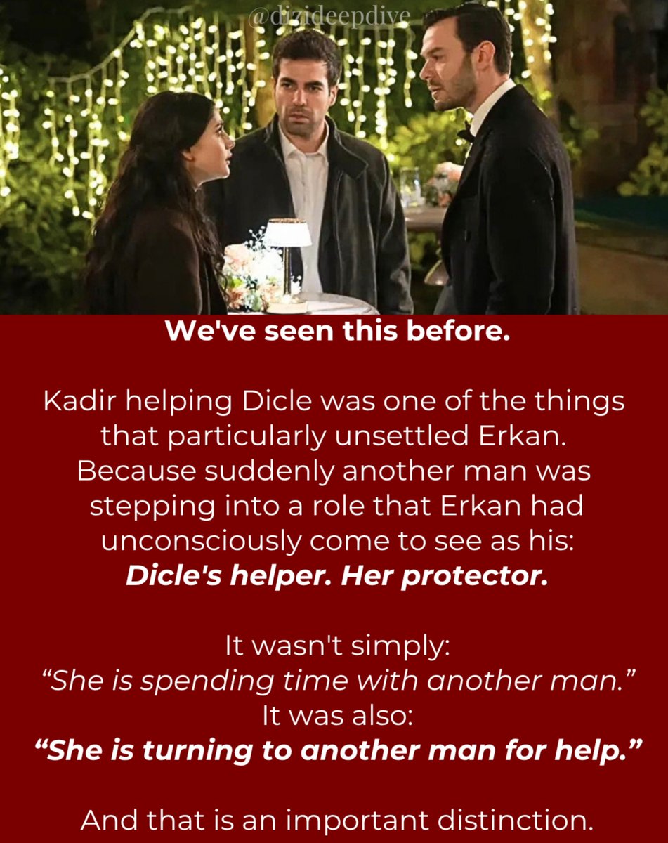 dizideepdive's tweet photo. @_sevdigimsensin @aytacsasmaz @_helinkandemirr @ayyapim @islicocuklar We have seen this pattern before with Kadir... Erkan is incredibly territorial over his role as the man in Dicle's life. #SevdiğimSensin #DicEr #ErkanAldur https://t.co/mygxbFqM2v