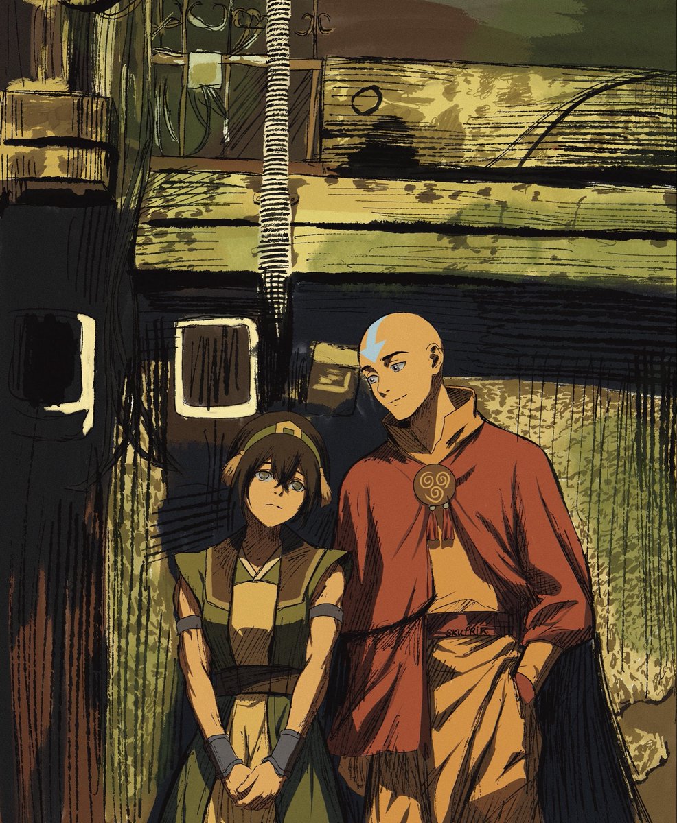 Skufrik's tweet photo. Aang and Toph🌓
#atla https://t.co/E0iauZ47Pa