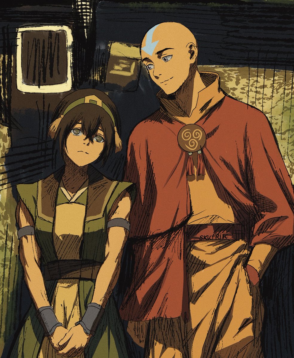 Skufrik's tweet photo. Aang and Toph🌓
#atla https://t.co/E0iauZ47Pa