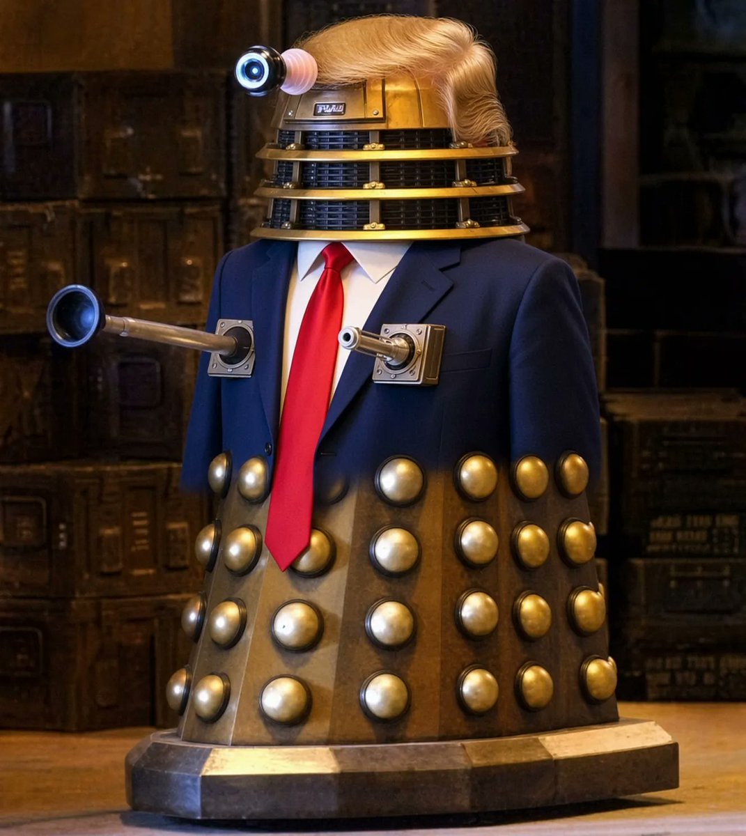 YourAnonCentral's tweet photo. The new super intelligence has been unveiled. "DEPORT! DEPORT! REDACT! REDACT!" https://t.co/fn7nwwJ86e