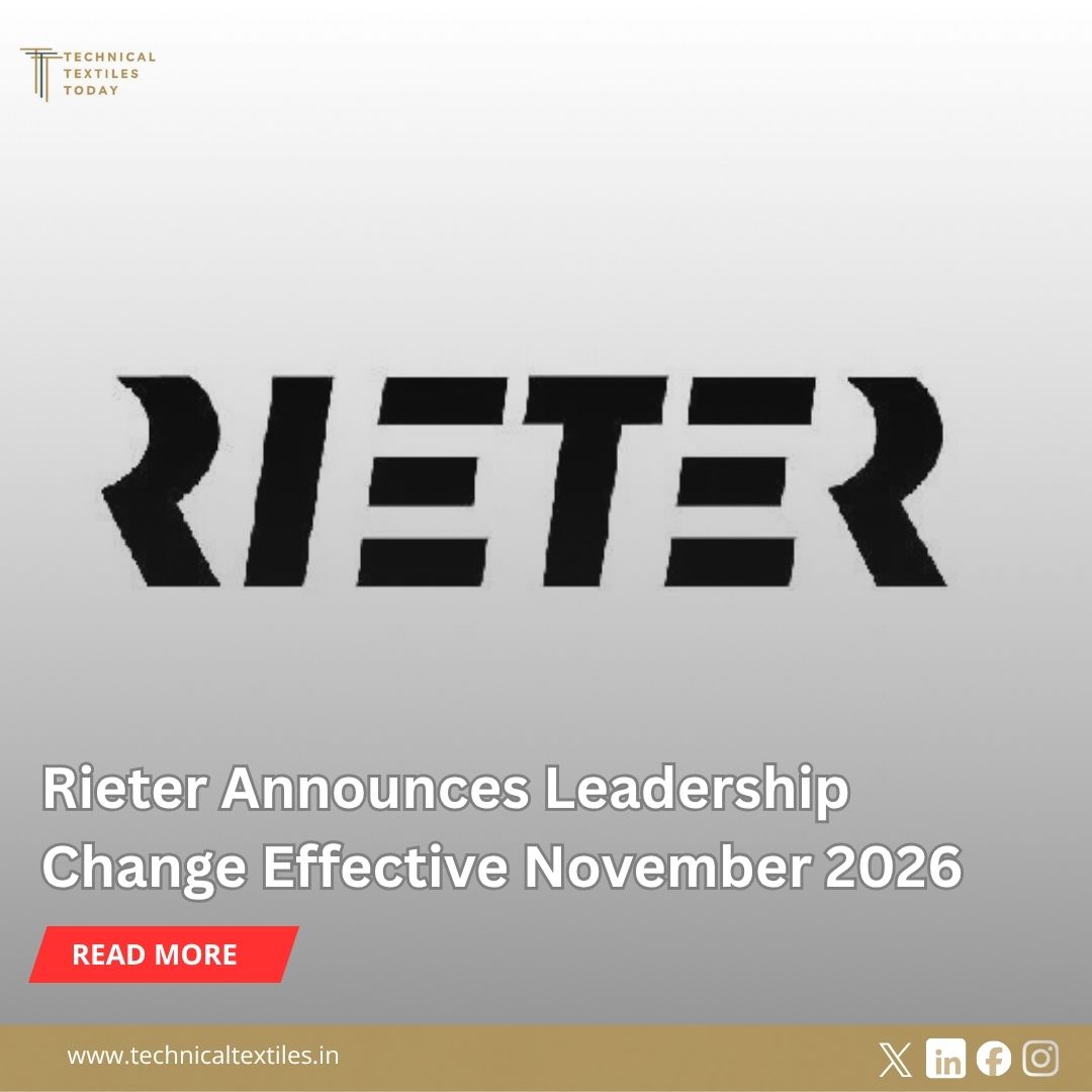 techtextoday's tweet photo. Rieter has announced a leadership change effective November 1, 2026, with Daniel Lippuner set to become CEO after Thomas Oetterli steps down on October 31.
#Rieter #TextileMachinery #TextileIndustry #TextileTechnology #Spinning #ManMadeFibers #Barmag #TextileManufacturing https://t.co/54lWFnzs4S