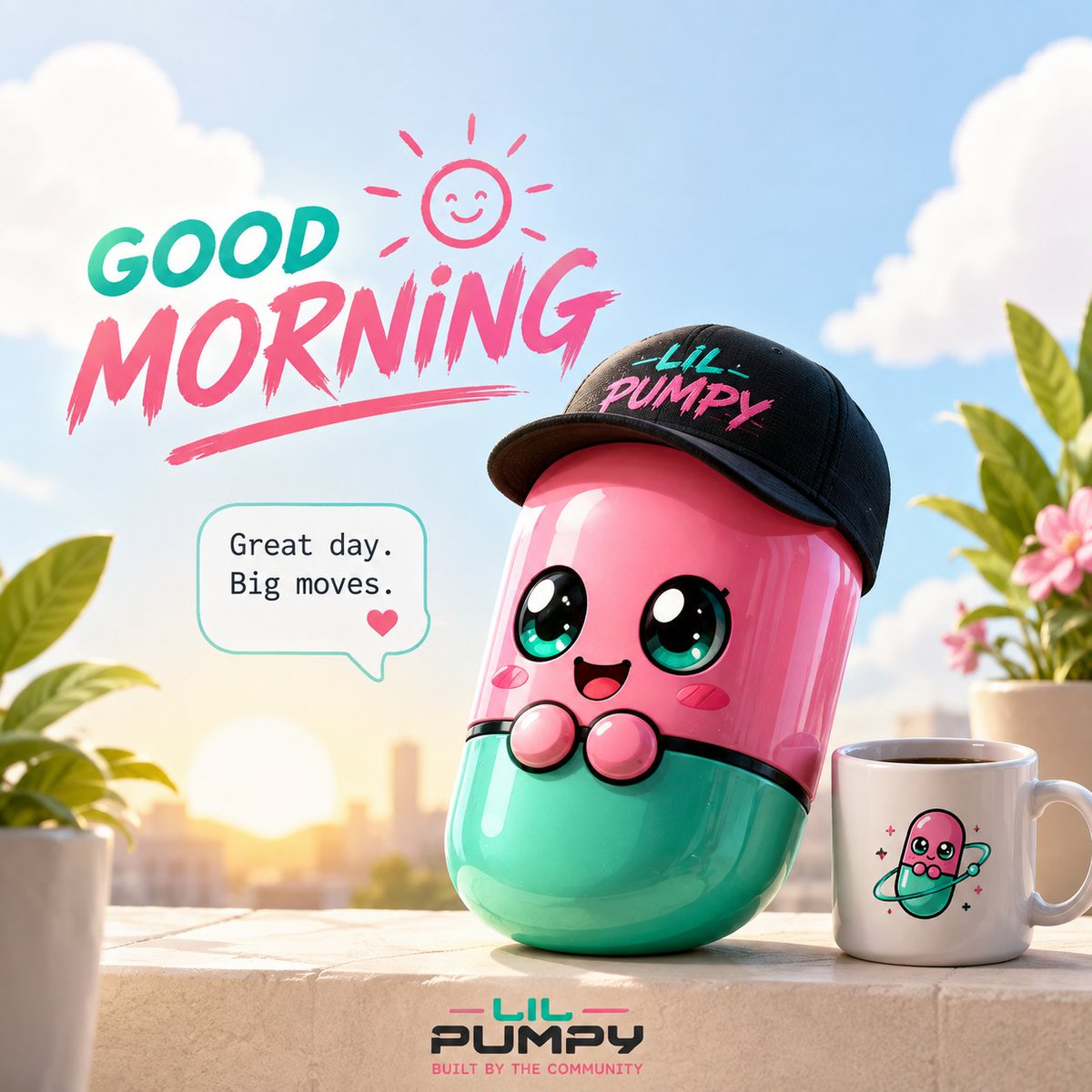 LilPumpyOk's tweet photo. ☀️ Good morning, Pumpy community! 🩷💚

New day. New energy. New things coming. 👀

We’re getting closer to Friday… and we’re just getting started.

Stay positive. Stay focused. Stay early. 🚀

See you soon, Pumpy.

@hexiecs
@gr3gor14n
@Limfork
@RoaringKitty
@IcedKnife
@trading_axe
@Schoen_xyz
@ramonos
@0xEthan
@ChrisKogias
@SoloFNF
@poe_real69
@ProofOfEly
@runitbackghost
@MartinShkreli

#LilPumpy #Solana #Pumpfun #Meme