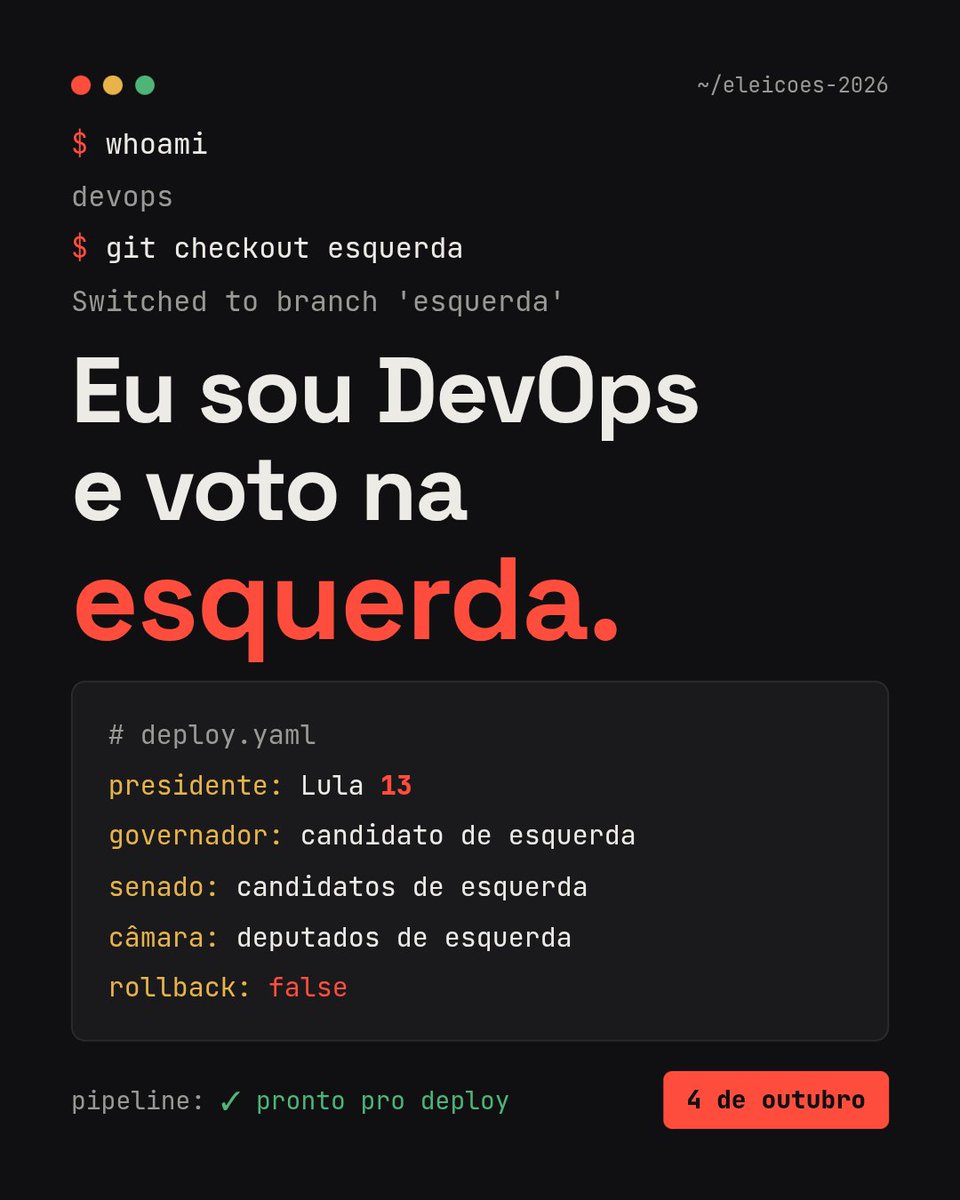 gomex's tweet photo. Fica dica ❤️ #devops https://t.co/ZjALNcuroV