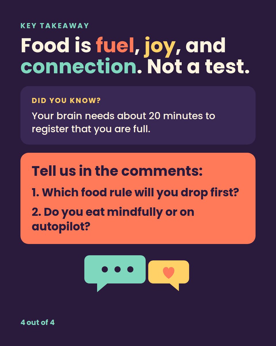 dslsingapore's tweet photo. Ditch the food rules, eat with awareness, and remember food is fuel, joy, and connection, not a test - which rule will you drop first? #FoodFreedom #MindfulEating #HealthyMindset #whalesaicom #viralpost https://t.co/MVUGZuoui8