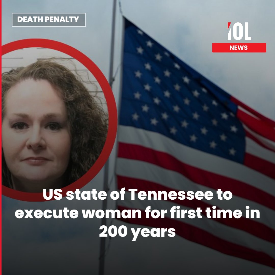 IOL's tweet photo. The US state of Tennessee is set to execute a woman on Wednesday for the first time in 200 years, three decades after she murdered a classmate.
Read on https://t.co/PhWQjXrHe1
#news #DeathPenalty #USWoman #ClassmateMurder https://t.co/HJZCvjrEZ4