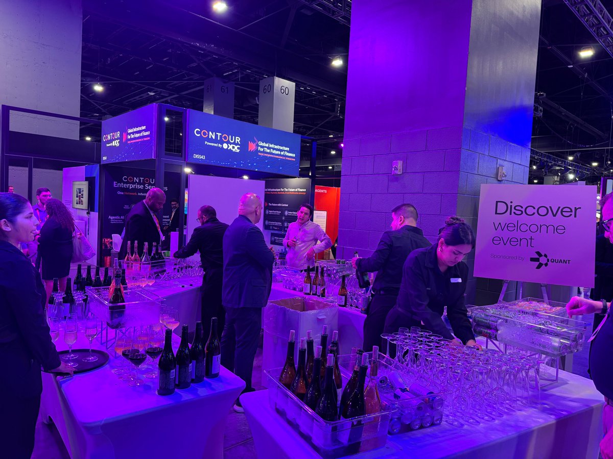 quantnetwork's tweet photo. It's day three at @Sibos, and there's still plenty of time to catch the Quant team.

A huge thank you to everyone who joined our welcome drinks reception last night. It was brilliant to see so many friends, partners and new faces in one room, and the conversations are still going strong on the show floor today.

From #tokeniseddeposits to #programmablesettlement and #treasury, there is lots to discuss this week. Our experts are ready to hear about your priorities and explore how #programmablemoney can work for your business.

📍 Come and find us at Stand DISL51 in the Discover Area. 

🎤 Don't miss our Meet the Experts session tomorrow at 1:45PM on why regions are racing to tokenise deposits.

#Sibos