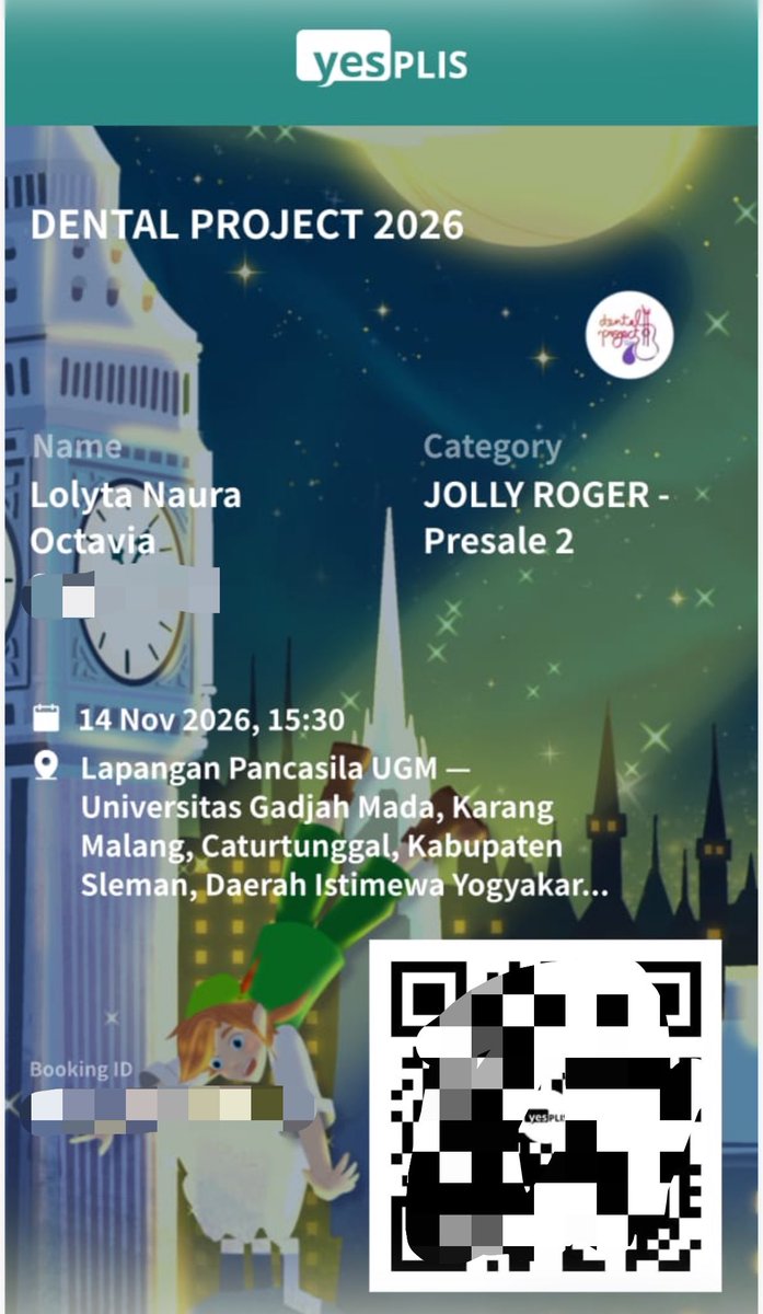strawmilkiess's tweet photo. WTS 1 tiket dental project ugm reguler yaa guys, dijual karena mau upgrade vip hehehe🫰🏻🫰🏻🫰🏻 #WTS #DentalProject #UGM https://t.co/aEtKXVlAsY