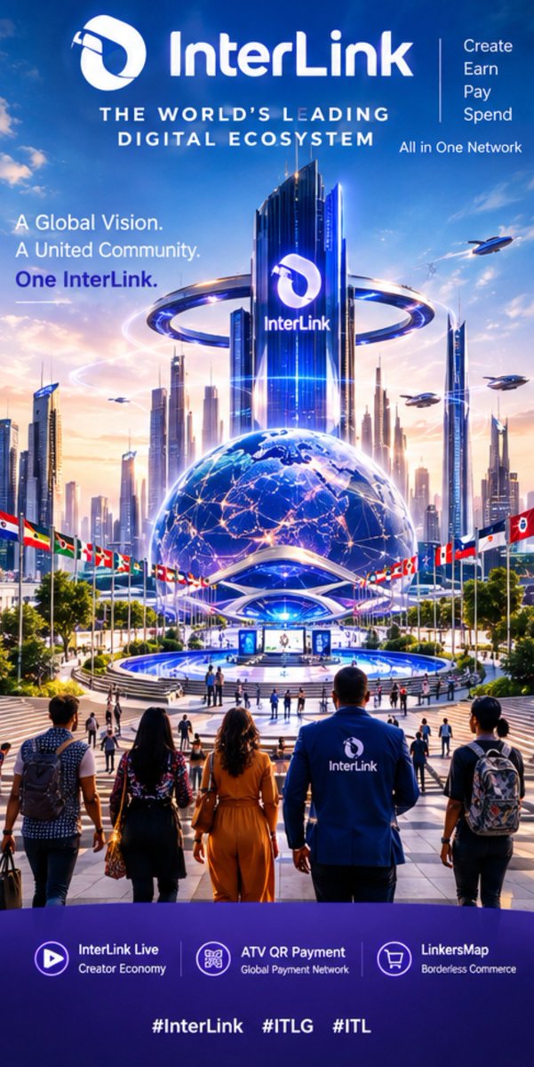 ojoudu's tweet photo. Global Ecosystem
InterLink is building more than a platform — it’s building a connected digital economy where people can create, earn, pay and spend globally. 🌍
Be part of the journey.
#InterLink #ITLG #ITL https://t.co/62gY2kaqFH