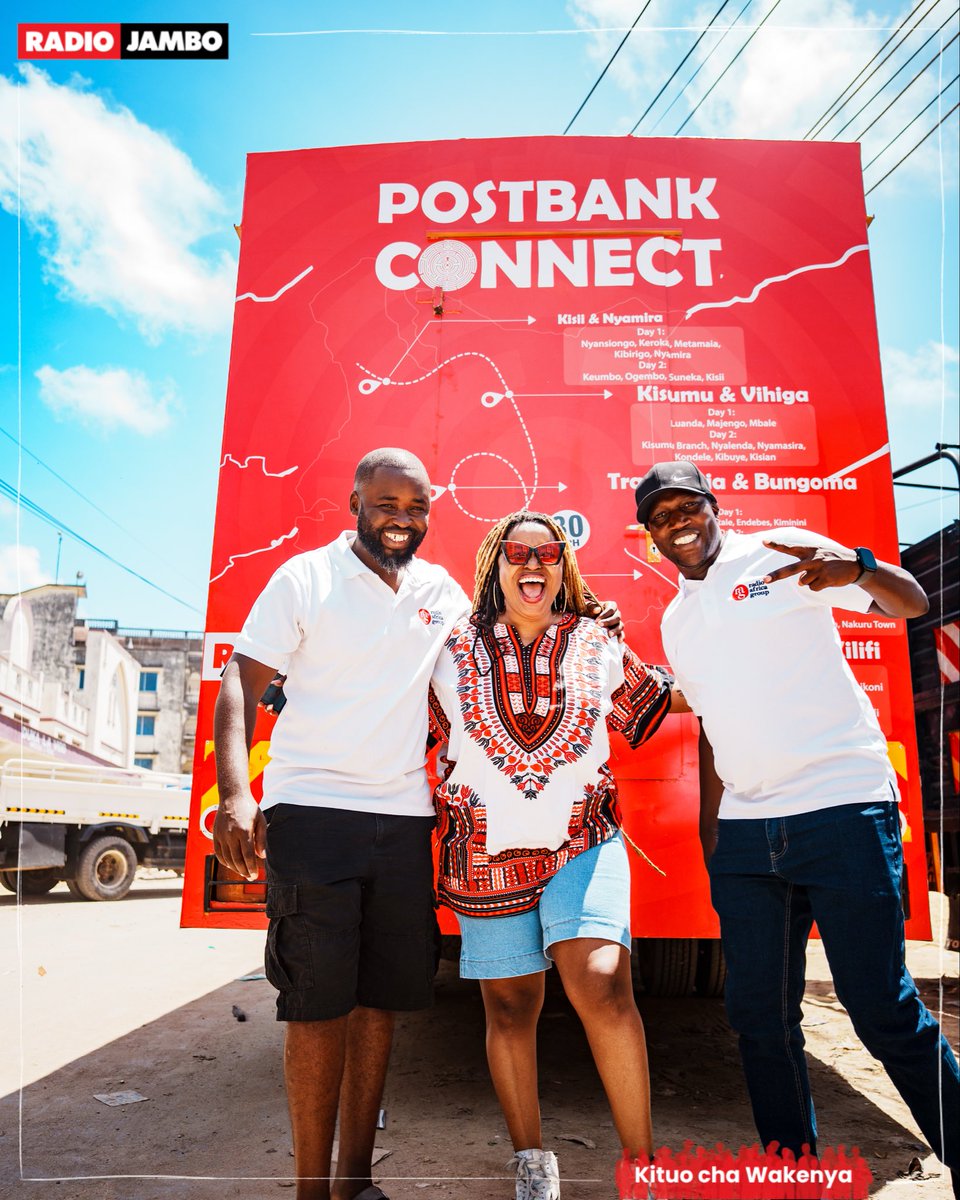 RadioJamboKenya's tweet photo. The Queen @mwendemacharia1 ashatua Mombasa ki @Postbank1 kwa sababu ni time za kusaveπ―π―.
Unasave ama hustle yote inaishia kwa mama ntilie ππ?
#PostBankConnect #SAYE #SaveAsYouEarn #KituoChaWakenya https://t.co/y4je9JHDa0