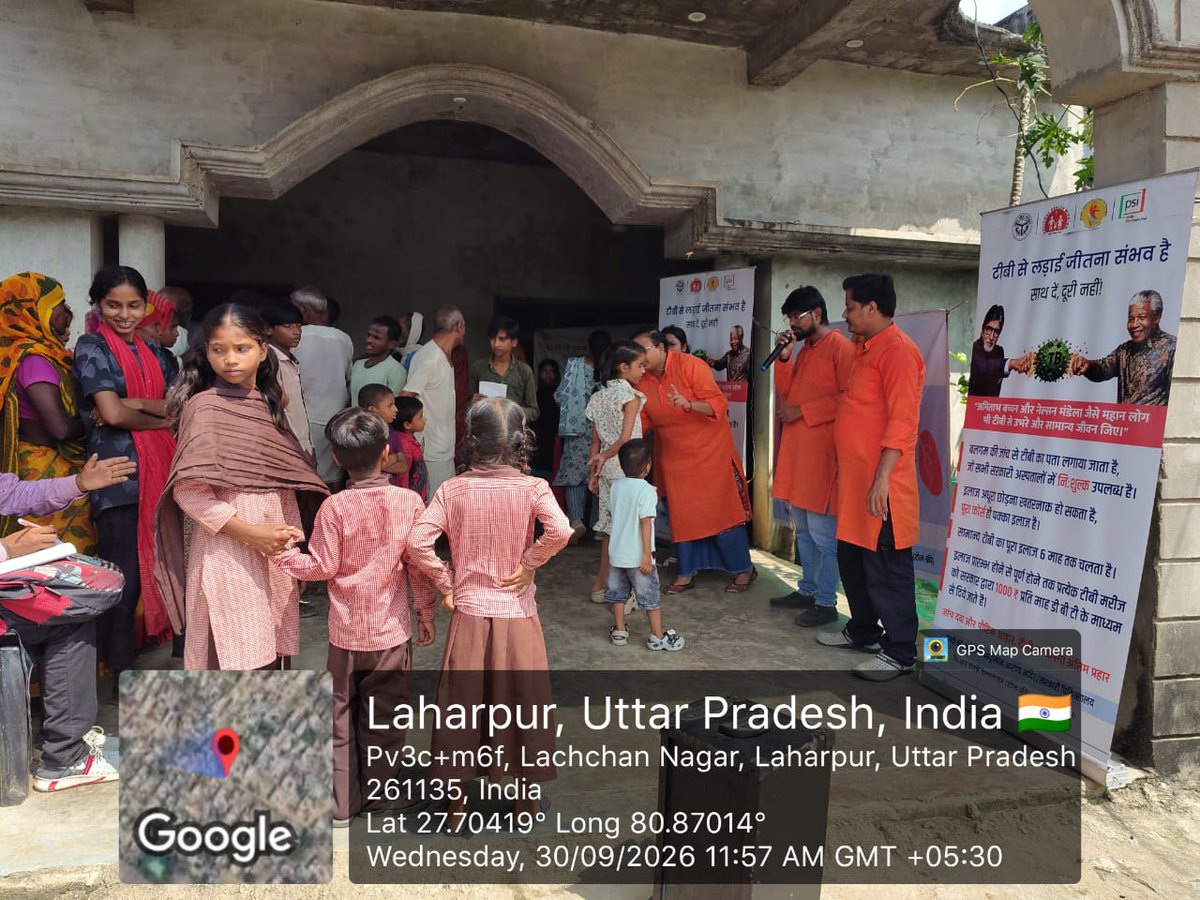 NtepSitapur's tweet photo. दिनांक 30-09-2026 को टीबी मुक्त भारत अभियान के अंतर्गत NTEP के तत्वावधान एवं PSI India के सहयोग से जन-जागरूकता हेतु लहरपुर ब्लॉक के तीन स्थानो गौरिया प्रहलाद, लच्छननगर, बेलरिया एवं हरगांव बाजार में नुक्कड़ नाटक कार्यक्रम आयोजित किया गया। @ntep_UP @dm_sitapur @health_sitapur https://t.co/f4ggHTst1y
