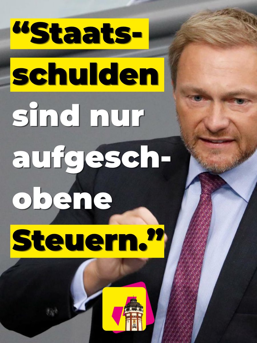 JungeLiberaleMG's tweet photo. Die Rechnung kommt. Nur später.

Solide Staatsfinanzen sind deshalb kein Selbstzweck, sondern eine Frage der Generationengerechtigkeit. https://t.co/weyRCPlCoj