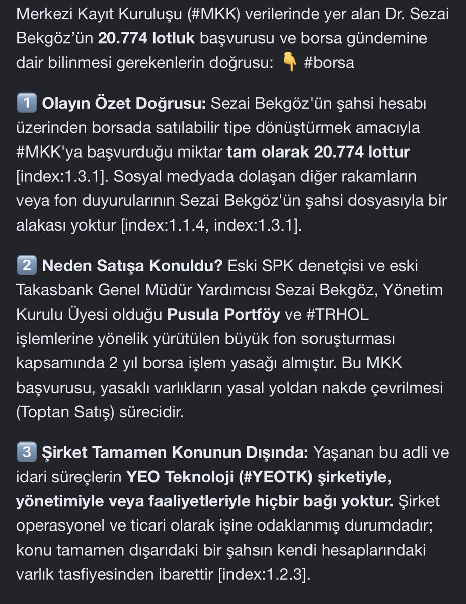TarikBasoglu's tweet photo. #yeotk 

PANIK YAPMAYIN

DIYE PAYLAŞMAKTAYIM

ŞIRKET ILE ALAKALI OLMAYAN VE

ŞIRKETİN DAHA ÖNCE KAP TA

AÇIKLADIĞI VE BELİRTTİĞİ

GÜVEN AÇISINDAN ÖNEMLİYDİ ❗️

FON DA OLAN 27001 LOT 

% 0.003 ORANA DENK GELiYORDU ❗️

BURDAKİDE ORANSAL %0.0032 

GÜLE GÜLE SEZAI BEKGÖZ😡❗️ https://t.co/FHbghGvKne
