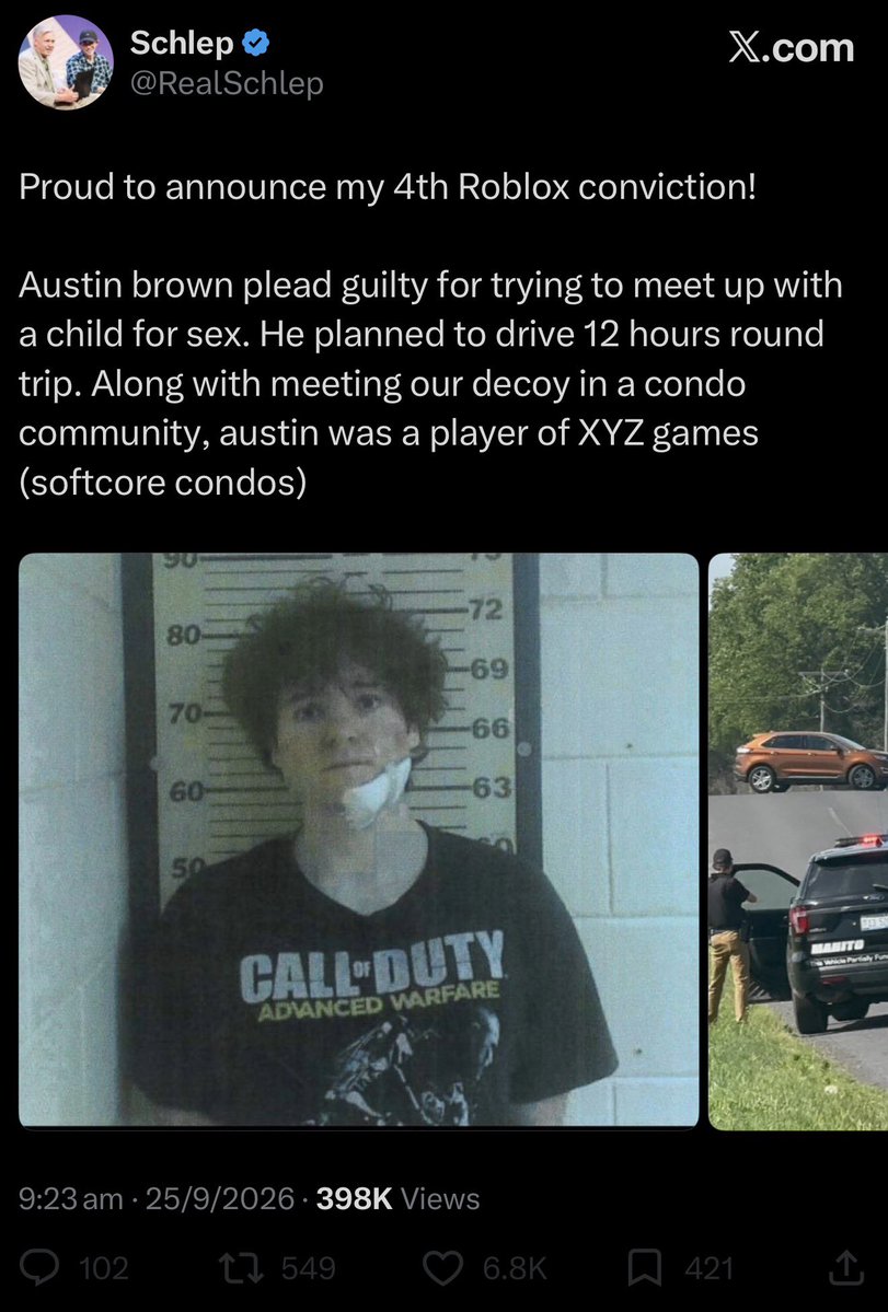 DrGlitchyTV's tweet photo. What Schlep wont tell you is that this man only got 2 years of probation. Which takes Schleps short/credit/no time to 3/4. Which is (somehow) WORSE than Chris Hansen. https://t.co/ge8FPtY1g3