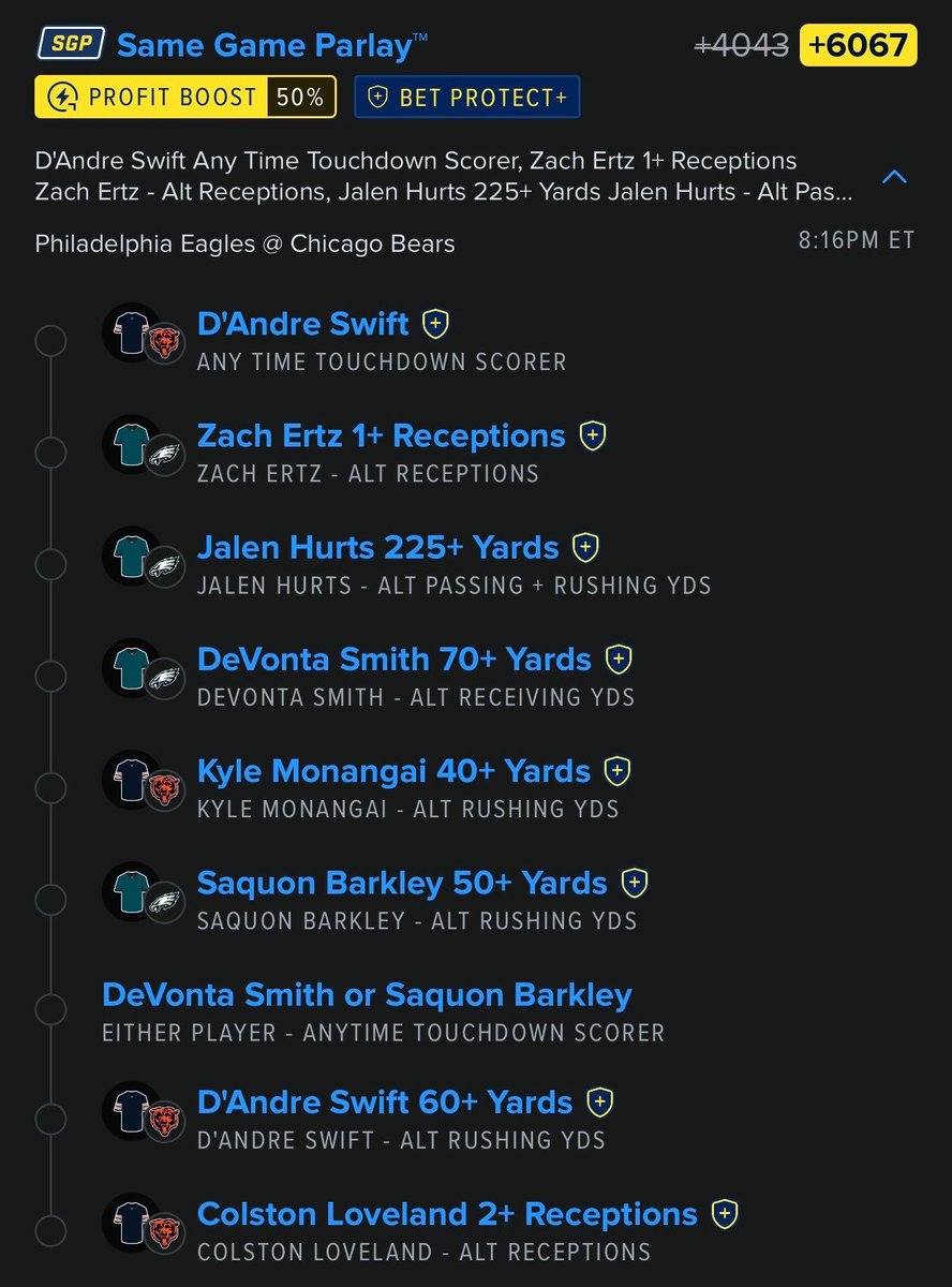 dustin_s48798's tweet photo. CORRELATION SLIP🏈📈
This is one of the more beautiful slips I’ve built. Let’s hope it hits for us🔥

Like if ur tailing! Let’s cash👨‍🍳💰
Vip link 

 #gamblingX #gamblingtwitter #Sleeper #Sleeperpicks  #prizepicks #nfl #nflpick https://t.co/kW1Nm2pWEb
