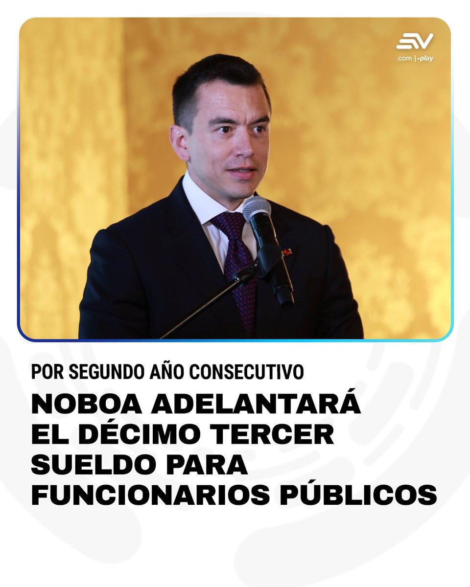 EcuavisaInforma's tweet photo. 📲 https://t.co/ZNuNMuXkmg 📌 Por segundo año consecutivo, el Gobierno adelanta el bono navideño o décimo tercer sueldo para los servidores públicos. En 2025, el pago se realizó el 14 de noviembre y en esta ocasión se hará el 16 de noviembre. https://t.co/yhfM1a1HG2