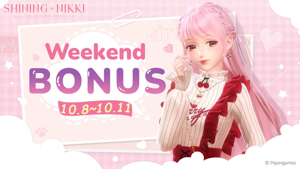 ✨Momo's Notice✨The [Weekend Bonus] time-limited ev...